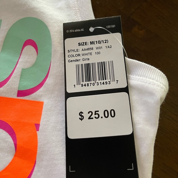 Adidas Girl’s Americana Muscle Tank Top - Picture 4 of 4